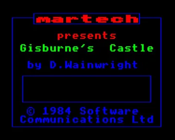 Gisburne's Castle (1984)(Martech)[GCASTLE] screen shot title